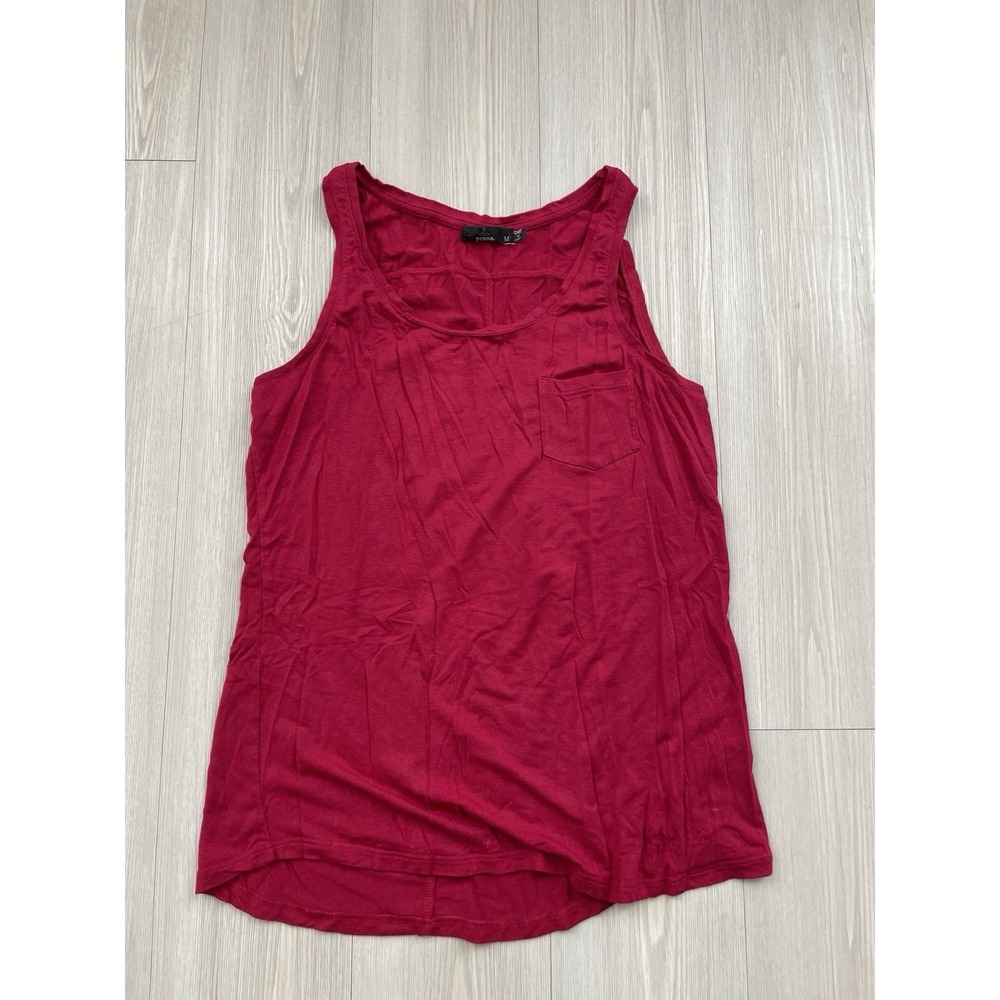 PrAna Women's Fuscia Tank Top Size Medium Exercise Hiking